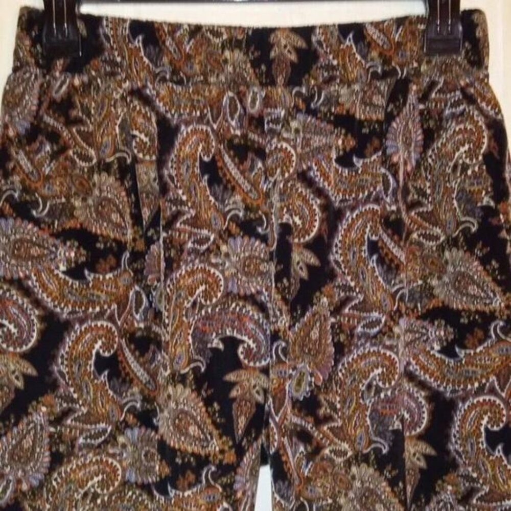 FOREVER 21 Printed Paisley Brown Joggers - Picture 4 of 5